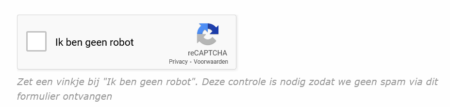 Spam via het contactformulier