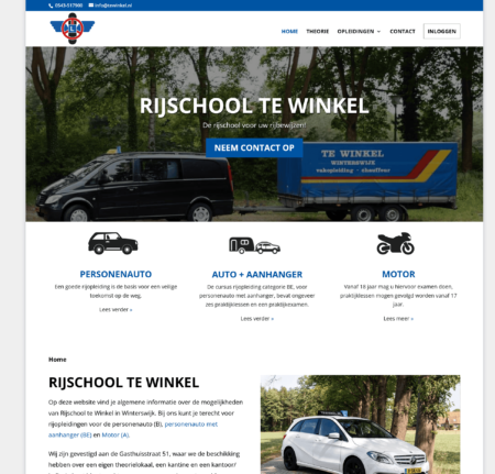 Rijschool te Winkel